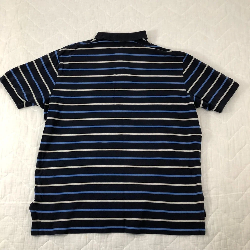 Polo Ralph Lauren Polo Men's XXL‎ Navy Blue Striped Shirt